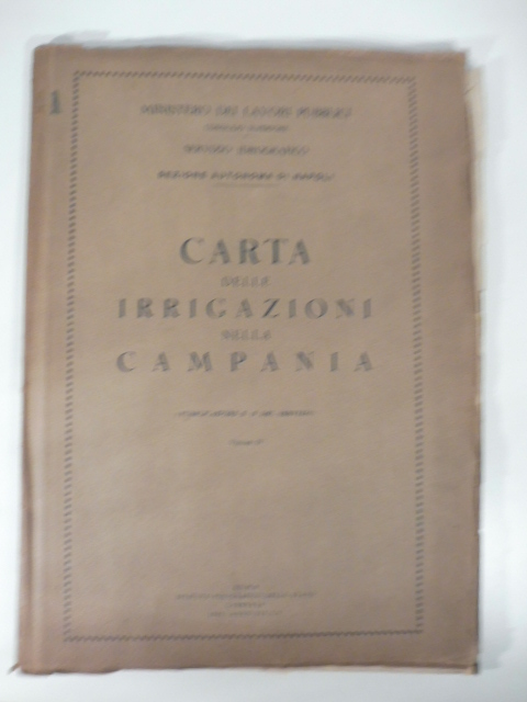 Carta delle irrigazioni della Campania (pubblicazione n. 18 del servizio)